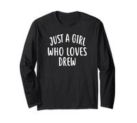 Just A Girl Who Loves Drew T-Shirt Cute Drew Manga Larga