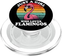 Just A Girl Who Loves Flamingos Divertidos Retro Rosa Amantes De Los Pájaros PopSockets PopGrip para MagSafe