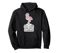 Just A Girl Who Loves Flamingos Lover Womens Quote Saying Sudadera con Capucha