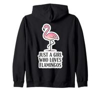 Just A Girl Who Loves Flamingos Lover Womens Quote Saying Sudadera con Capucha