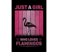 Just A Girl Who Loves Flamingos Vintage Notebook For Women And Kids: Flamingos Composition Notebook Journal With Matte Effect Cover .... Wide Ruled Lined Paper 6x9 inches, 120 Pages.