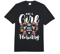 Just A Girl Who Loves Floristry Floristería Floristería Comfort Colors Adult Heavyweight T-Shirt