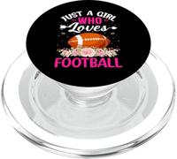Just A Girl Who Loves Football - American Football PopSockets PopGrip para MagSafe