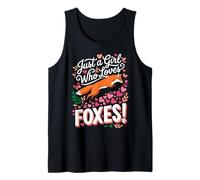 Just a Girl Who Loves Foxes! Sweet Woodland Wildlife Camiseta sin Mangas