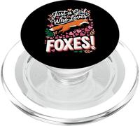 Just a Girl Who Loves Foxes! Sweet Woodland Wildlife PopSockets PopGrip para MagSafe