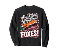 Just a Girl Who Loves Foxes! Sweet Woodland Wildlife Sudadera