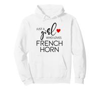 Just A Girl Who Loves French Horn - Music French Horn Sudadera con Capucha