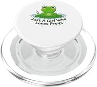 Just A Girl Who Loves Frogs Lindo Regalo Kawaii para Mujeres y niñas PopSockets PopGrip para MagSafe