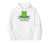 Just A Girl Who Loves Frogs Lindo Regalo Kawaii para Mujeres y niñas Sudadera con Capucha