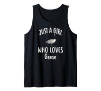 Just A Girl Who Loves Geese T-Shirt Funny Goose Camiseta sin Mangas