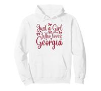 Just a Girl Who Loves Georgia Heart and Bows Fun and Cute Sudadera con Capucha