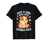 Just A Girl Who Loves Guinea Pigs Lindo diseño de Mascotas Camiseta