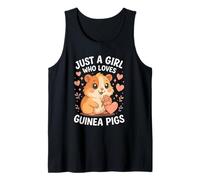 Just A Girl Who Loves Guinea Pigs Lindo diseño de Mascotas Camiseta sin Mangas