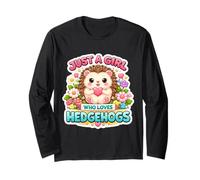 Just A Girl Who Loves Hedgehogs Owner Lover Cute Erinaceinae Manga Larga