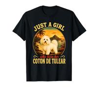Just A Girl Who Loves Her Coton De Tulear Dog Mom Cita Camiseta gráfica económica