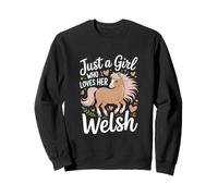 Just a Girl Who Loves Her Welsh Pony Caballo Sudadera