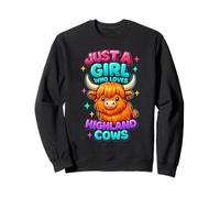 Just A Girl Who Loves Highland Cows Mujeres Chicas Sudadera