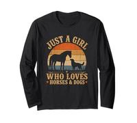 Just a Girl Who Loves Horses and Dods Farm Horsing For Girls Manga Larga