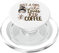 Just A Girl Who Loves Iced Coffee Cold Brew Coffee Cita PopSockets PopGrip para MagSafe