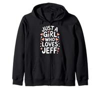 Just A Girl Who Loves Jeff T-Shirt Cute Jeff Sudadera con Capucha