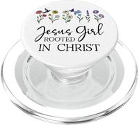 Just a Girl Who Loves Jesus Girls Christian Rooted in Christ PopSockets PopGrip para MagSafe