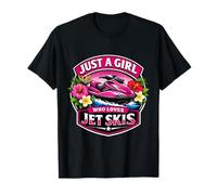Just A Girl Who Loves Jet Ski Lover Women's Jetski PWC Cute Camiseta