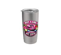 Just A Girl Who Loves Jet Ski Lover Women's Jetski PWC Cute Vaso térmico de acero inoxidable de doble pared