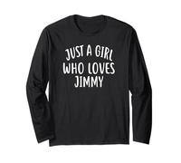 Just A Girl Who Loves Jimmy T-Shirt Cute Jimmy Manga Larga