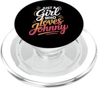 Just A Girl Who Loves Johnny T-Shirt Cute John Johnny PopSockets PopGrip para MagSafe