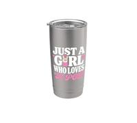 Just A Girl Who Loves K-Pop Vaso térmico de acero inoxidable de doble pared