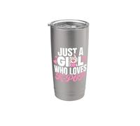 Just A Girl Who Loves K-Pop Vaso térmico de acero inoxidable de doble pared