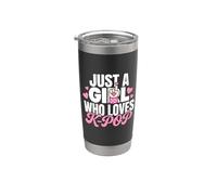 Just A Girl Who Loves K-Pop Vaso térmico de acero inoxidable de doble pared