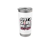 Just A Girl Who Loves K-Pop Vaso térmico de acero inoxidable de doble pared