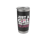 Just A Girl Who Loves K-Pop Vaso térmico de acero inoxidable de doble pared