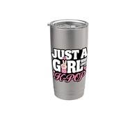 Just A Girl Who Loves K-Pop Vaso térmico de acero inoxidable de doble pared