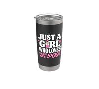 Just A Girl Who Loves K-Pop Vaso térmico de acero inoxidable de doble pared