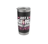 Just A Girl Who Loves K-Pop Vaso térmico de acero inoxidable de doble pared