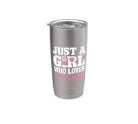 Just A Girl Who Loves K-Pop Vaso térmico de acero inoxidable de doble pared