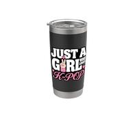 Just A Girl Who Loves K-Pop Vaso térmico de acero inoxidable de doble pared