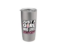 Just A Girl Who Loves K-Pop Vaso térmico de acero inoxidable de doble pared
