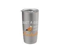 Just A Girl Who Loves Kestrels Birds Birding Kestrel Lover Vaso térmico de acero inoxidable de doble pared