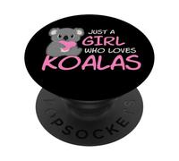 Just A Girl Who Loves Koalas PopSockets PopGrip Adhesivo