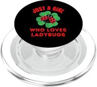 Just A Girl Who Loves Ladybugs Lindas Chicas Divertidas Amor Mariquita PopSockets PopGrip para MagSafe