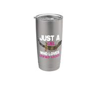 Just a Girl Who Loves Leopard Geckos Owner Lagartos Vaso térmico de acero inoxidable de doble pared