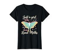 Just A Girl Who Loves Luna Moths Moon Insect Lover Camiseta