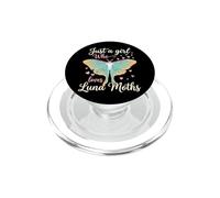 Just A Girl Who Loves Luna Moths Moon Insect Lover PopSockets PopGrip para MagSafe