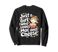 Just a Girl Who Loves Mac and Cheese Cute Pasta Foodie Sudadera