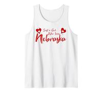 Just A Girl Who Loves Nebraska, Women's Girls Cute Nebraska Camiseta sin Mangas