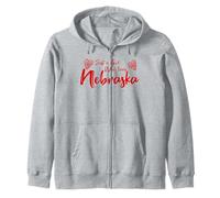 Just A Girl Who Loves Nebraska, Women's Girls Cute Nebraska Sudadera con Capucha