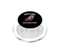 Just a Girl Who Loves Nutrias Animales acuáticos Mujeres Chicas PopSockets PopGrip para MagSafe